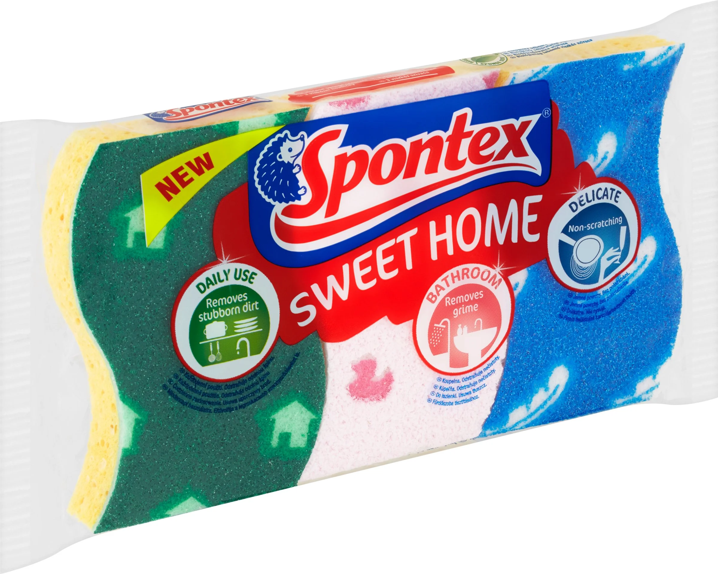 Spontex Sweet Home viskózna hubka 3ks 1×3 ks