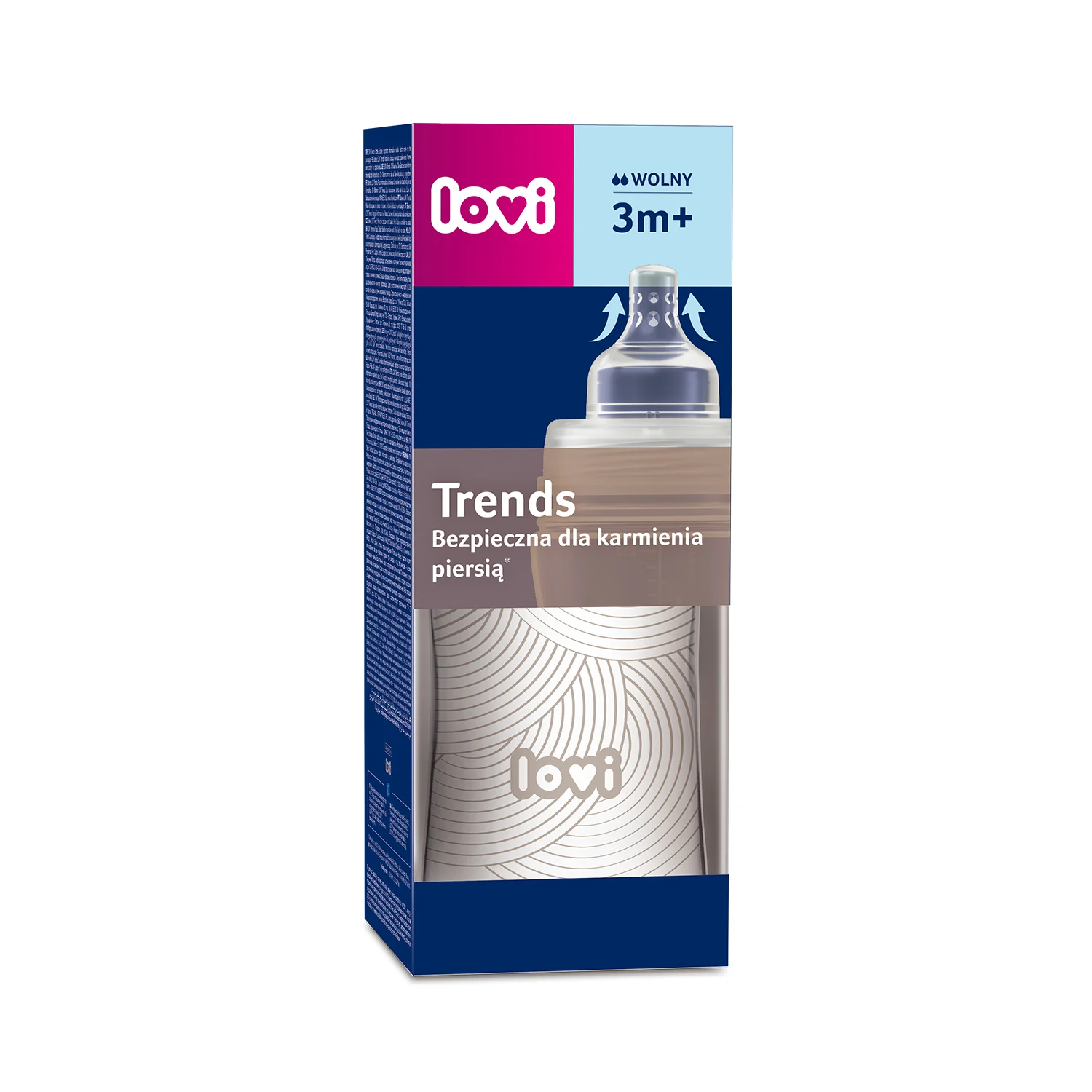 LOVI Dojčenská fľaša Trends 250 ml Harmony 1×1ks, dojčenská fľaša