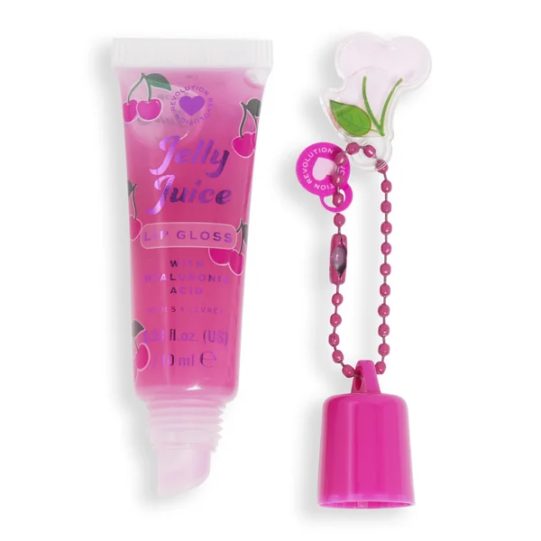 I♥Revolution, Jelly Juice Lip Tubes - Cherry 1×10 ml, lesk na pery