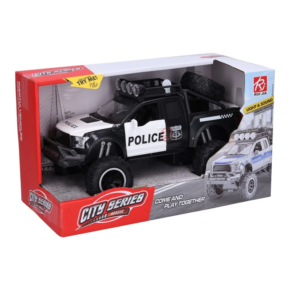 Auto terénne polícia s efektmi 26cm 