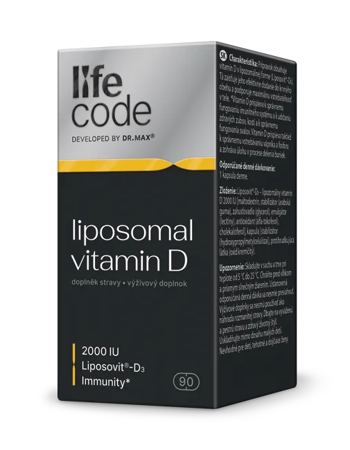 LifeCode developed by Dr. Max liposomal vitamin D 1×90 cps, vitamín D v lipozomálnej forme