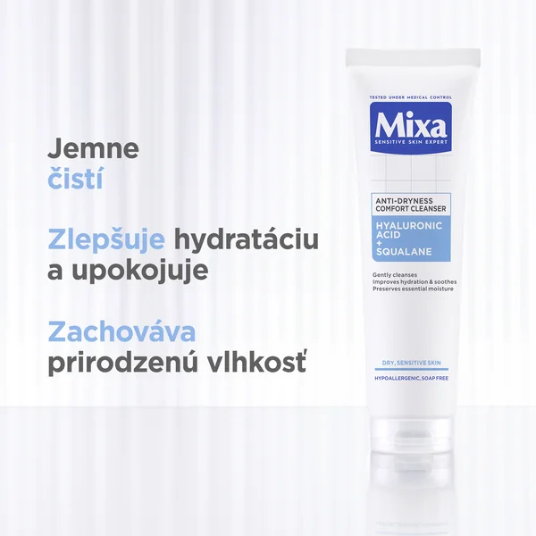 Mixa čistiaci gél proti vysušovaniu 1×150 ml, čistiaci gél