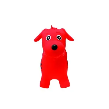 Pulei Skákacie zvieratko - červený psík 1×1 ks, nafukovacie zvieratko