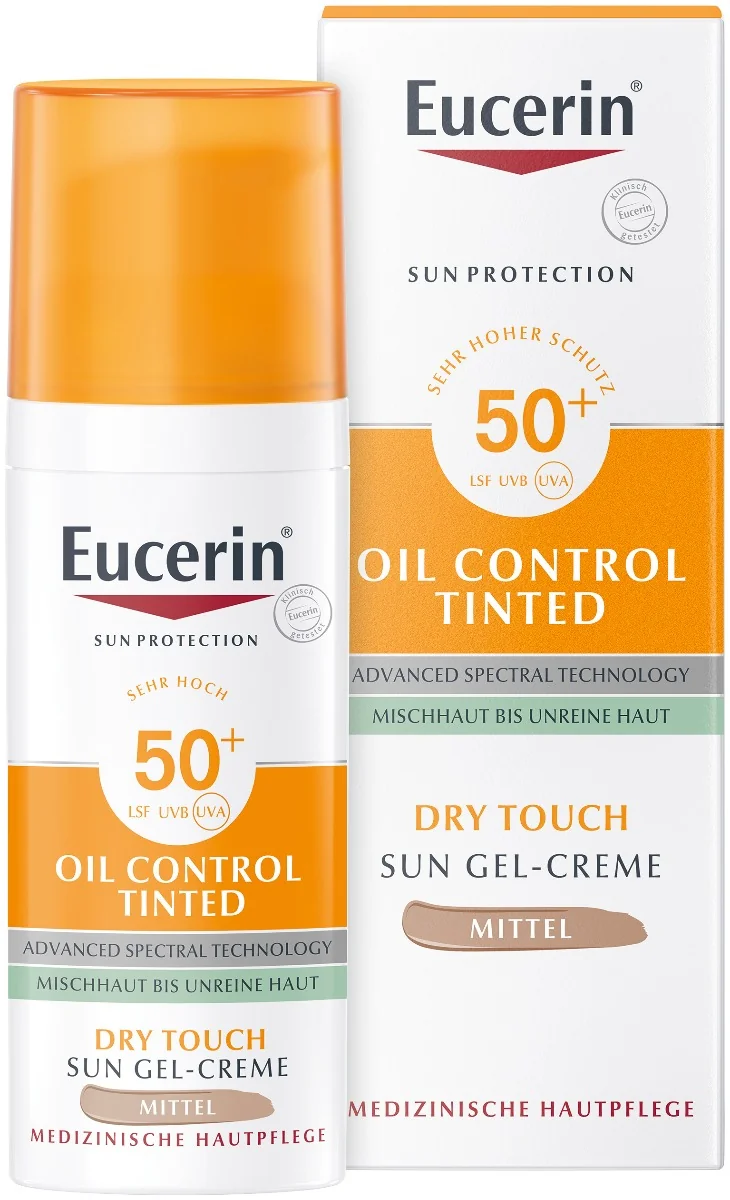 Eucerin SUN Dry Touch OIL CONTROL (stredne tmavý) SPF 50+