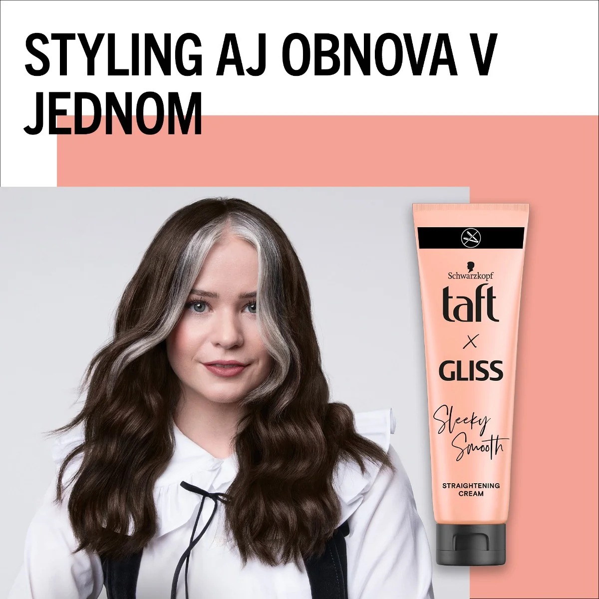 Schwarzkopf Taft x Gliss Vyrovnávajúci krém 1×150 ml, vlasový krém