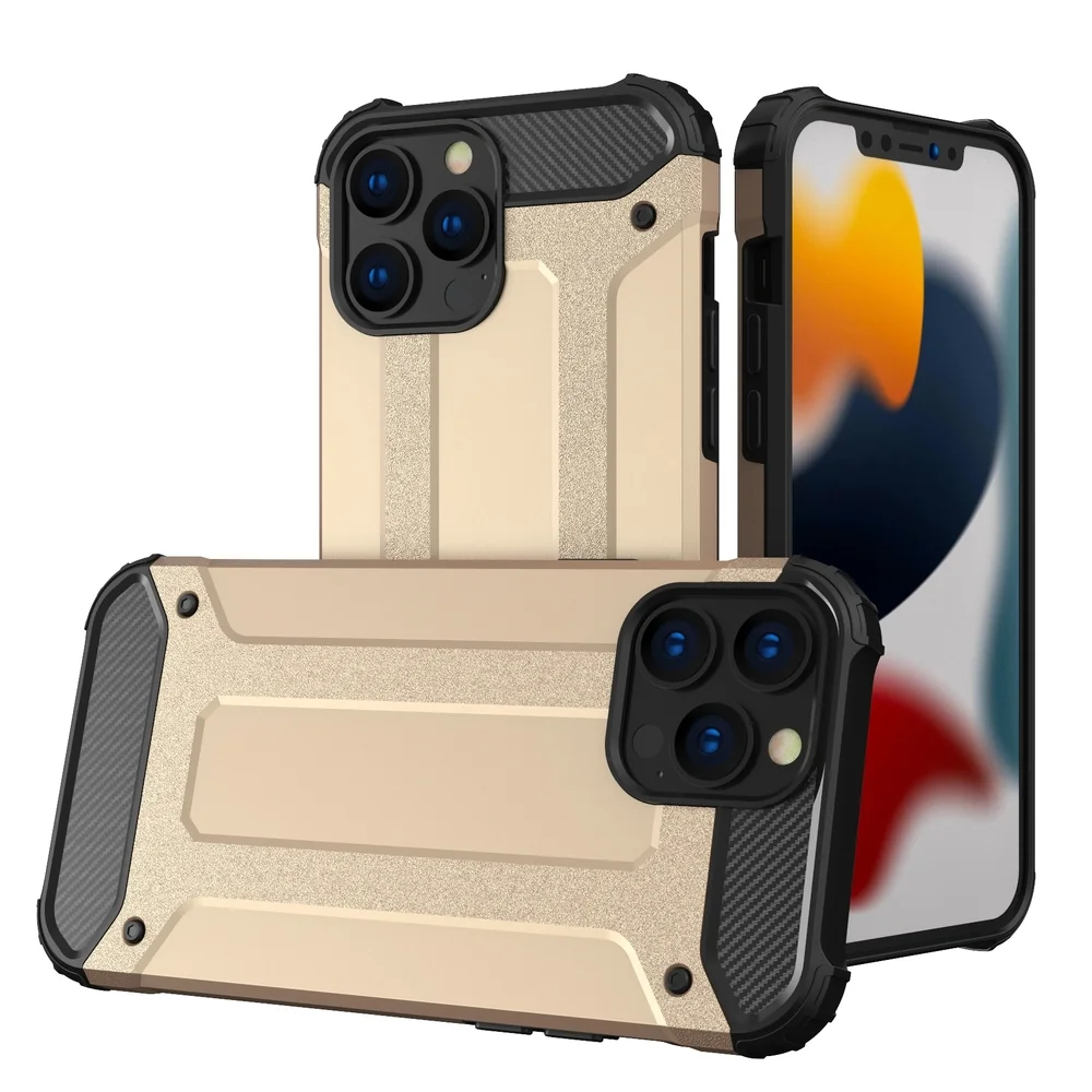 MG Hybrid Armor plastový kryt na iPhone 13 Pro Max, zlatý 