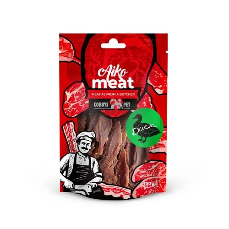 COBBYS PET AIKO Meat mäkké kačacie plátky 100g