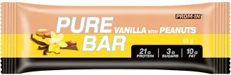 Pure Bar vanilka s arašidmi 65g 1×1, proteínová tyčinka