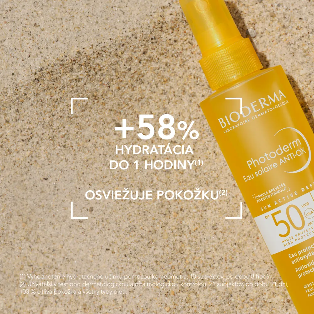 BIODERMA Photoderm Opaľovacia voda SPF 50 ultra-ľahká antioxidačná slnečná ochrana 1×200 ml, opaľovacia voda