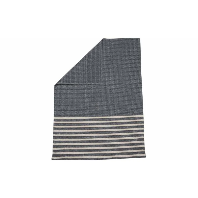 DAVID FUSSENEGGER - DF MARE KIDS Detská deka Honeycomb with Stripes Grey 70 x 90 cm 