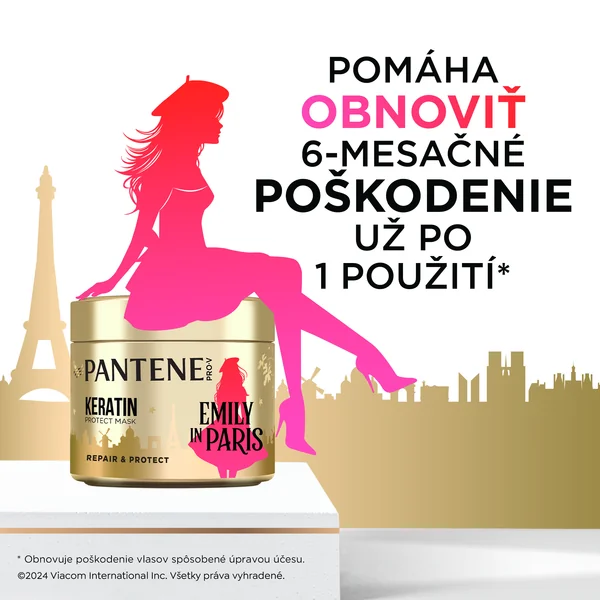 Pantene Pro-V Súprava produktov Pantene x Emily in Paris: sérum, olej a maska na vlasy 1×1 ks, darčeková sada