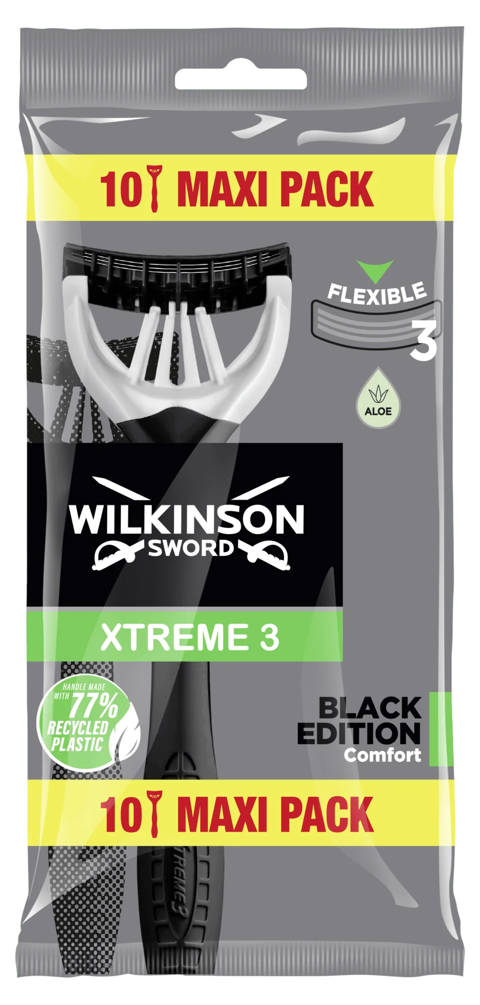 7005725P Wilkinson Xtreme 3 Black Edition jednorázový holiaci strojček (10 ks)