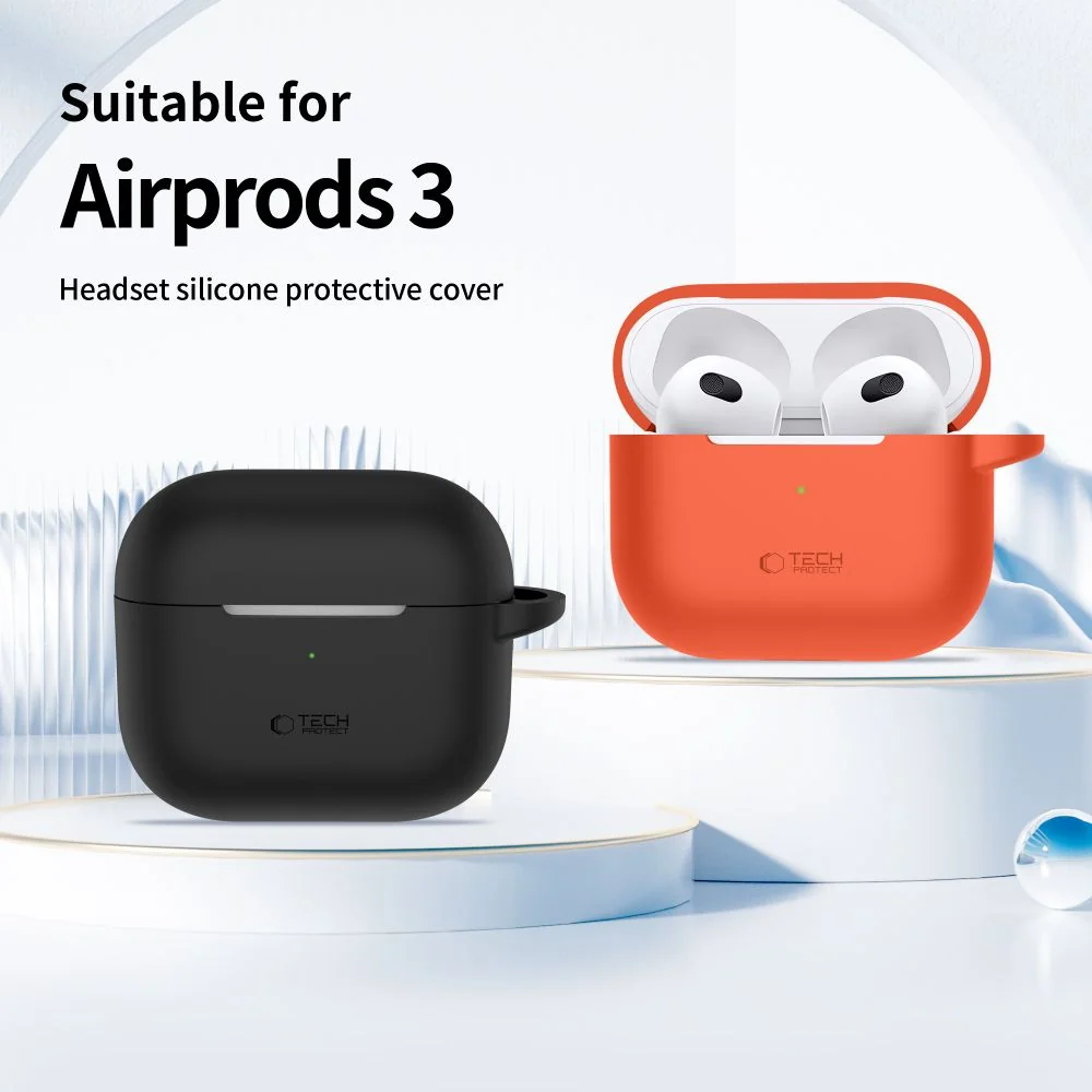 Tech-Protect Silicone Hook puzdro na Apple AirPods 3, fialové 