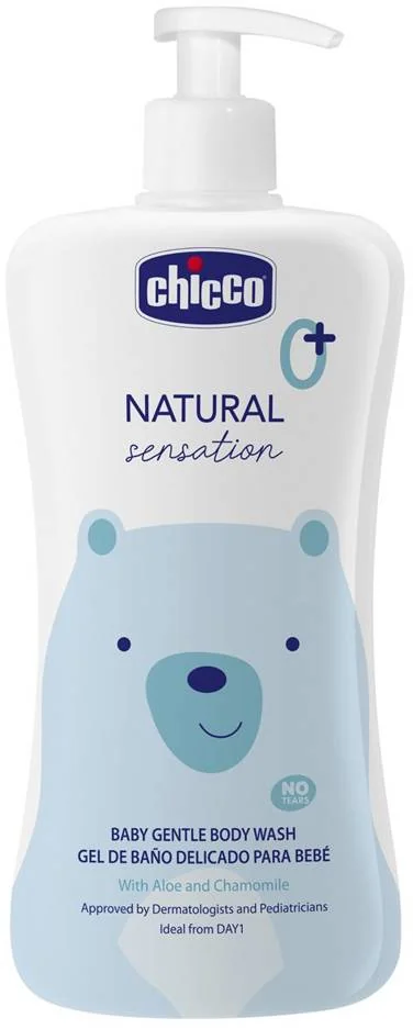 CHICCO Šampón telový Natural Sensation s aloe a kamilkou 500ml, 0m+ 1×500 ml, detský telový šampón