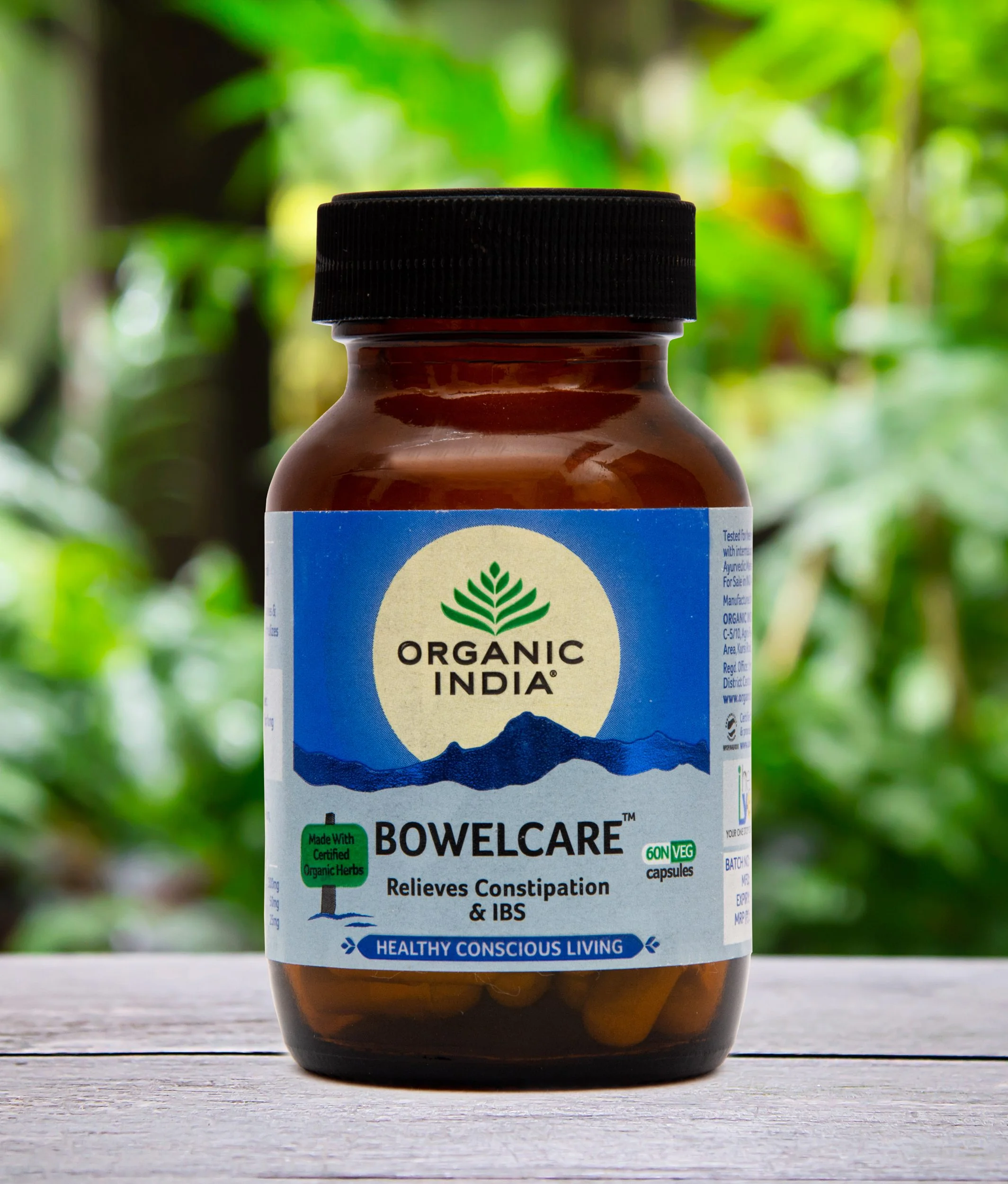 Organic India Bowelcare kapsuly 60 ks správne trávenie a zažívanie 