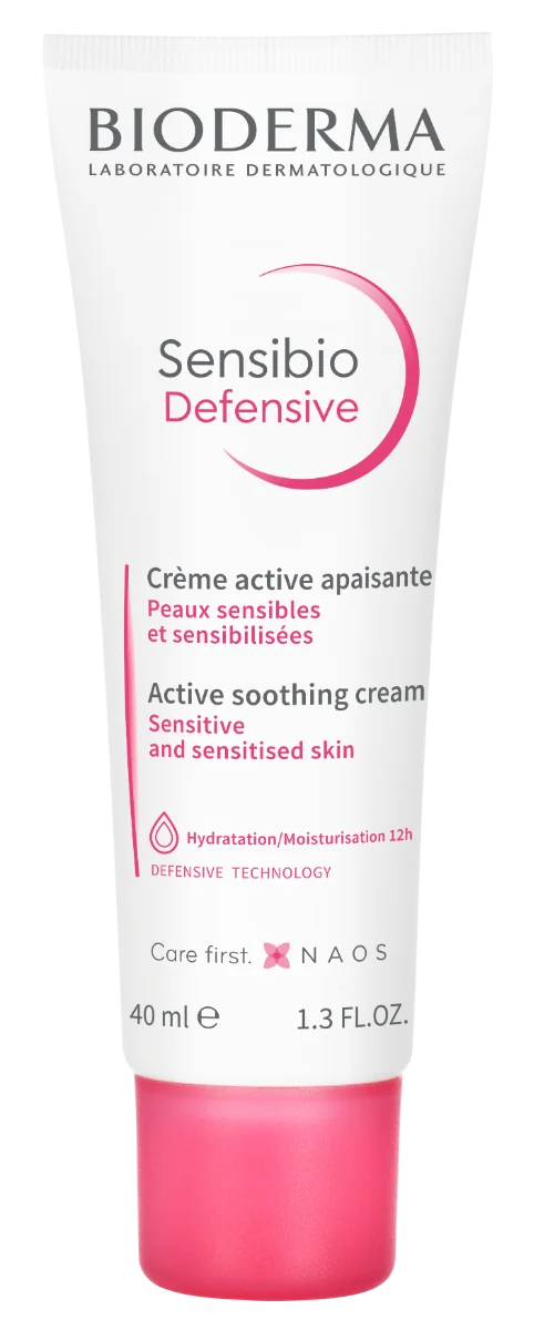 BIODERMA Sensibio Defensive ľahký upokojujúci krém 1×40 ml, pleťový krém