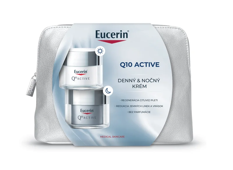 Eucerin Vianočná taštička Q10 ACTIVE Denný krém + Nočný krém