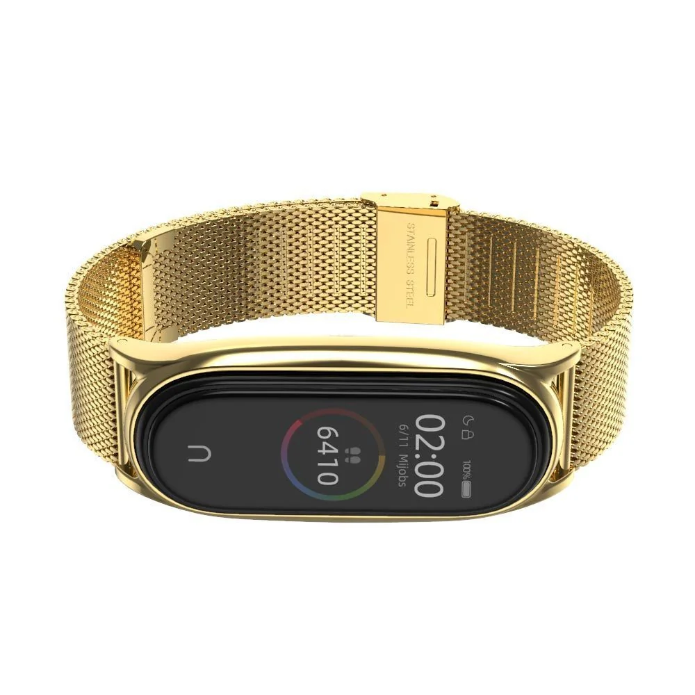 Tech-Protect Milanese remienok na Xiaomi Mi Band 7 gold