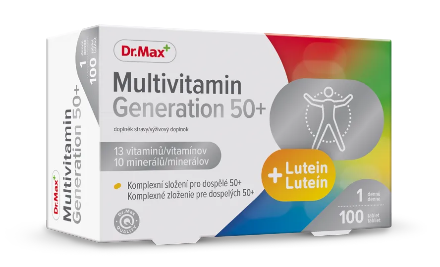 Dr. Max Multivitamin Generation 50+ 1×100 tbl, multivitamín