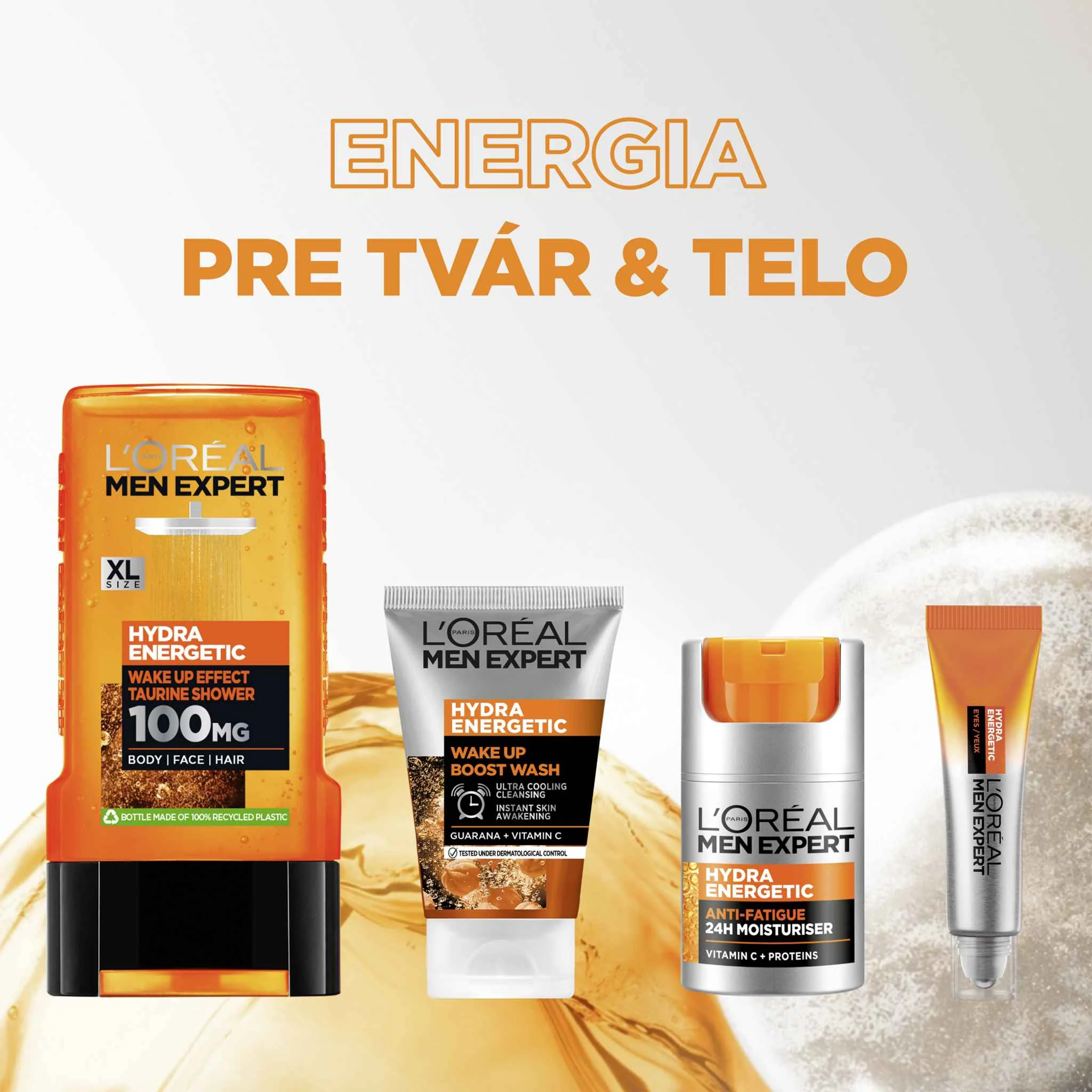 L´Oréal Paris Men Expert Wake-up Boost čistiaci gél, 100 ml 1×100 ml gél