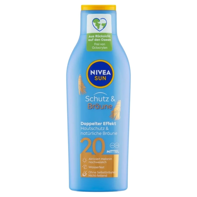 NIVEA Sun Mlieko na opaľovanie podporujúce zhnednutie OF 20, 200 ml 85824