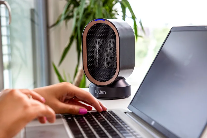 Lauben Desk Fan&Heater 2in1 600BB 1×1 ks, teplovzdušný ventilátor