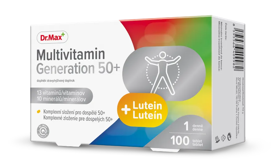 Dr. Max Multivitamin Generation 50+ 1×100 tbl, multivitamín