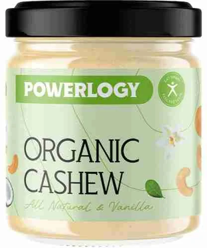 Powerlogy Organic Cashew Cream 330 g 1×330g, orieškové maslo