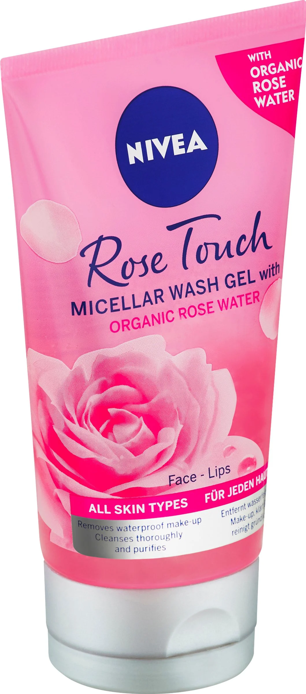 NIVEA Čistiaci micelárny gél Rose 150ml 1×150 ml, micelárny gél