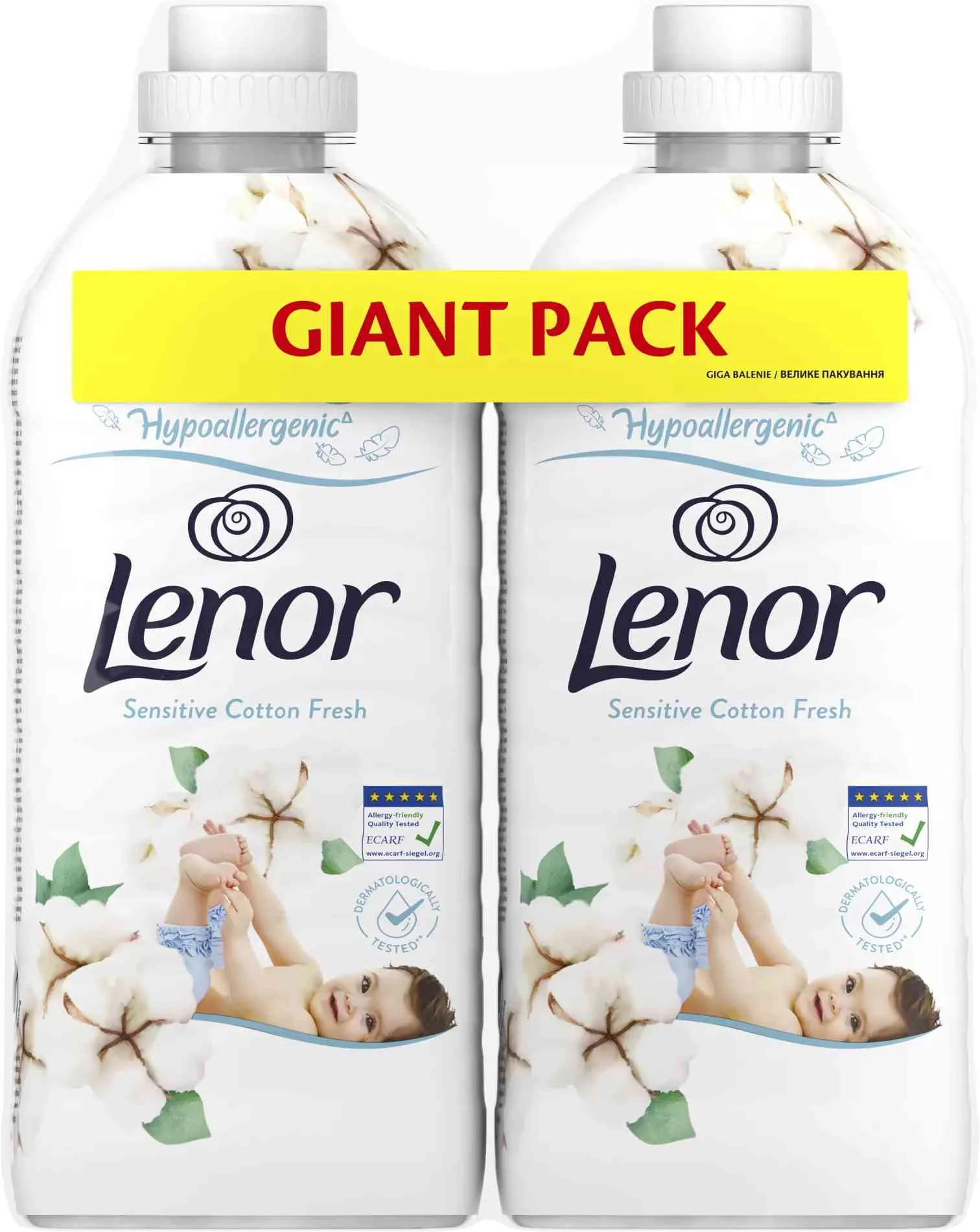 Lenor Bundle pack Sensitive Cotton fresh (2x1200ml)