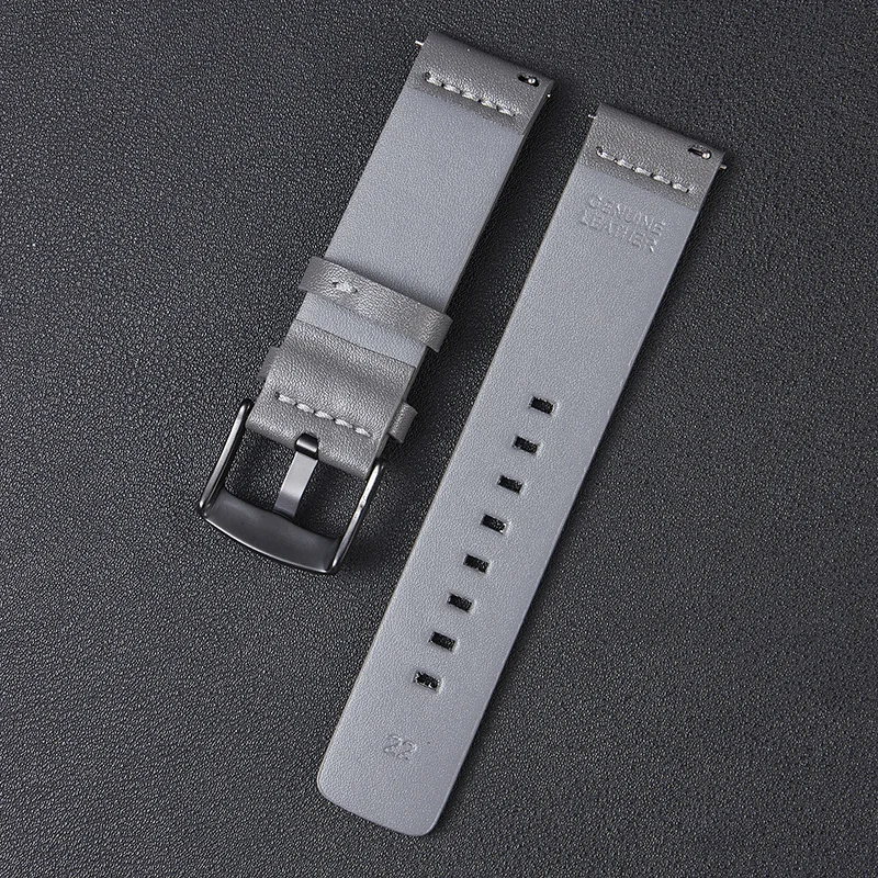 BStrap Fine Leather remienok na Garmin Vivoactive 4s gray