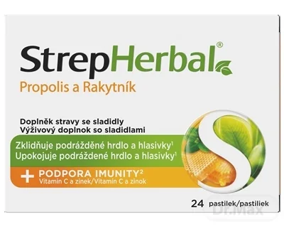 StrepHerbal Propolis a Rakytník