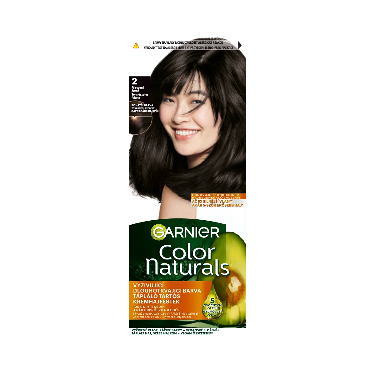 Garnier Color Naturals permanentná farba na vlasy 2.0 Prirodzená čierna