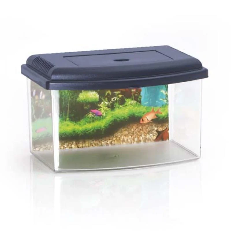 COBBYS PET Akvárium plastové 2, s krytom a pozadím 28x20x17,5cm  5,5l