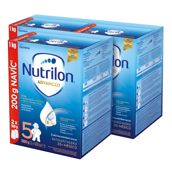 NUTRILON Advanced 5 3×1000 g, batoľacie mlieko