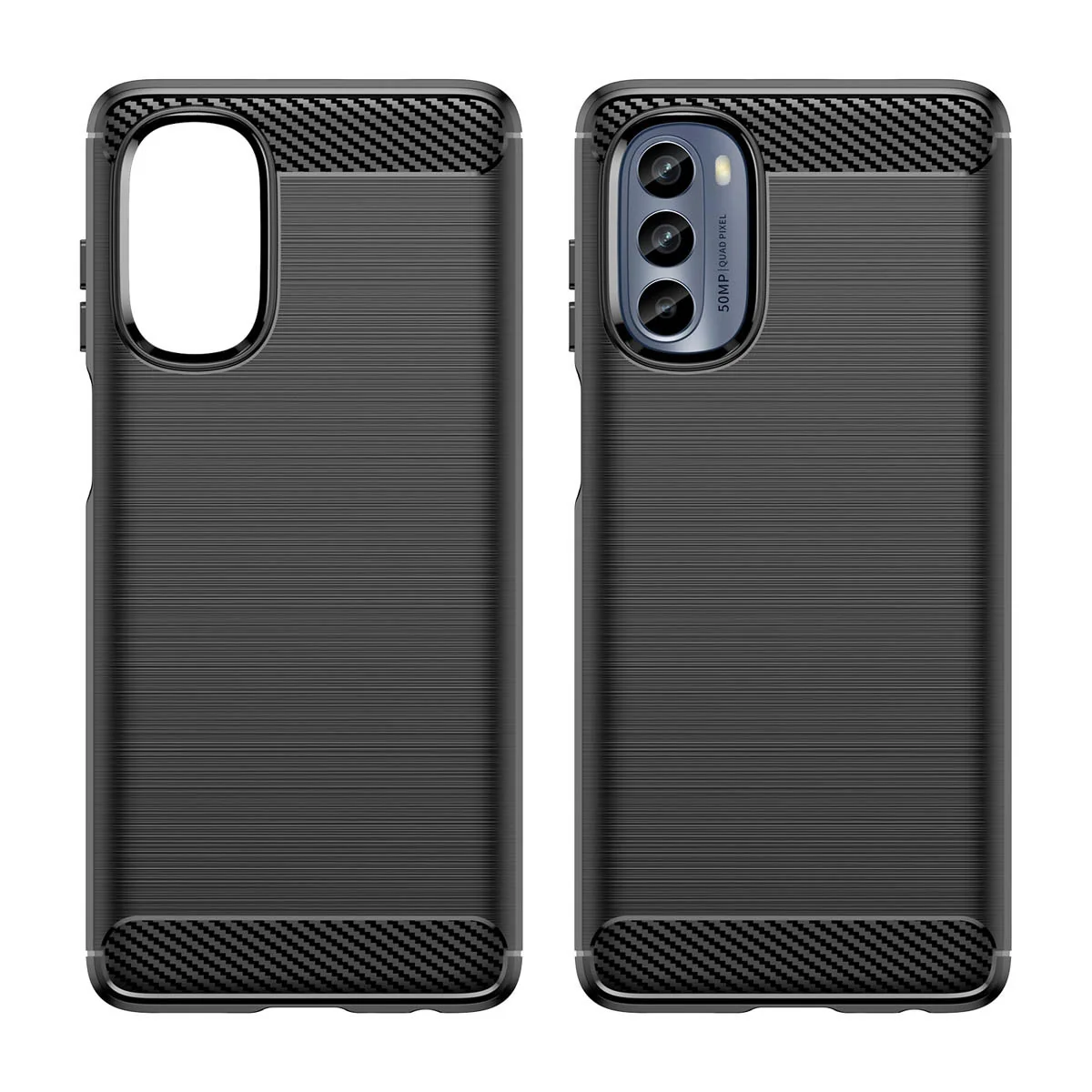 MG Carbon kryt na Motorola Moto G62 5G čierny