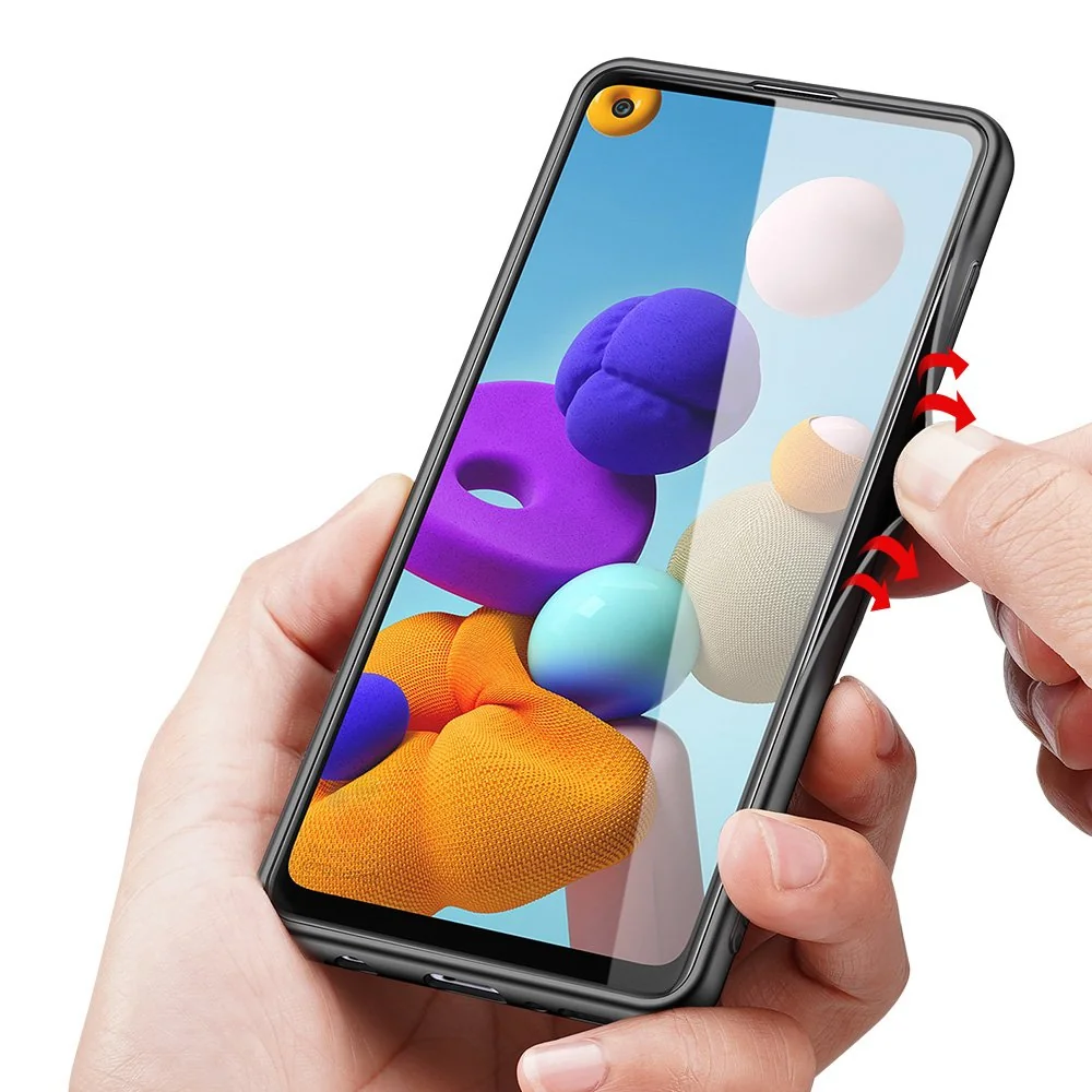 DUX DUCIS Fino kryt na Samsung Galaxy A21S, modrý 