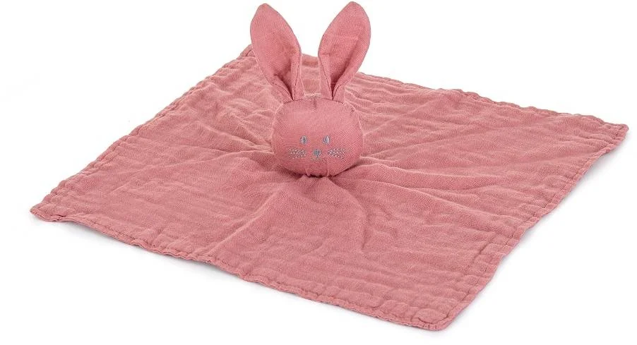 PETITE&MARS Maznáčik bambusový mušelínový Hugo Dusty Rose 0m+ 1×1 ks, maznáčik