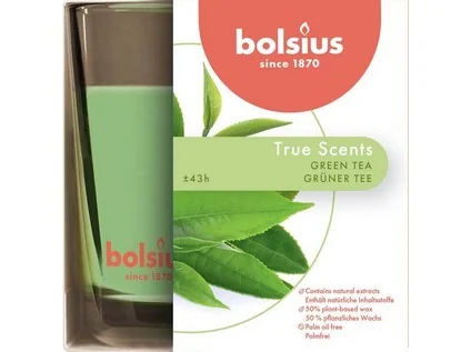 Bolsius Aromatic 2.0 Sklo 95x95mm Green Tea, vonná svíčka