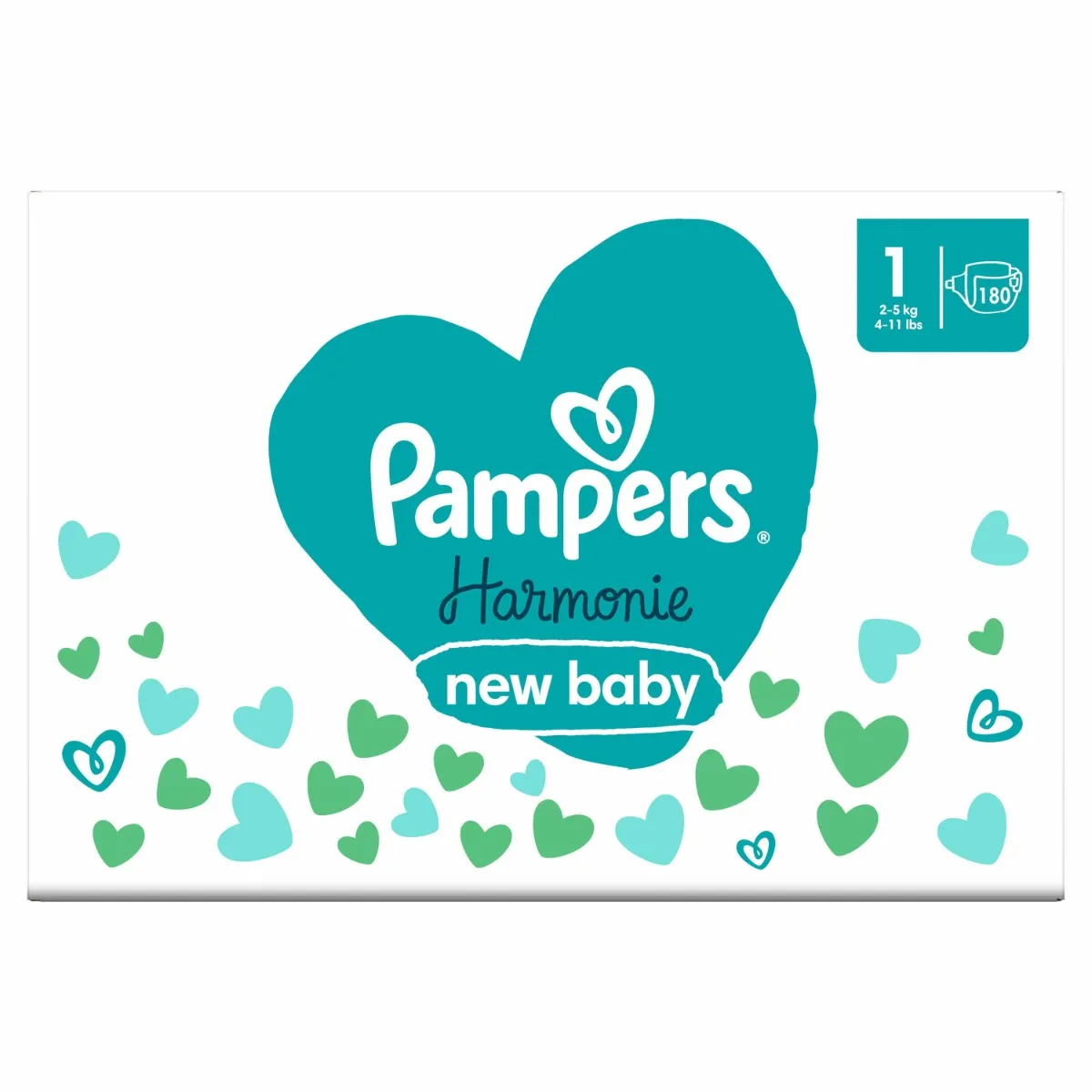 PAMPERS HARMONIE BABY PLIENKY V.2 4-8KG 204KS 1×204 ks, plienky vo veľkosti 2