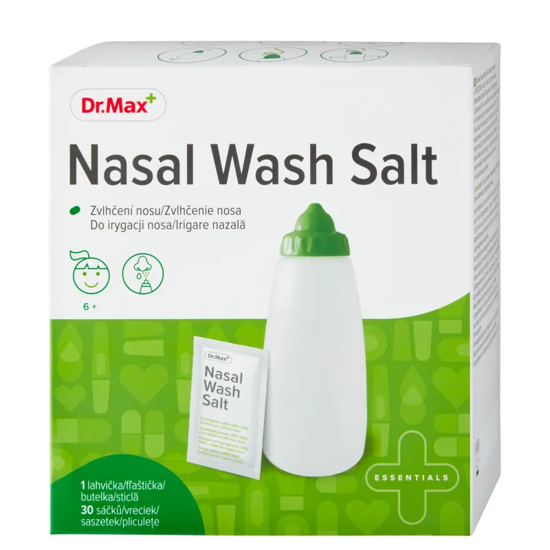 Dr. Max NASAL WASH SALT VRECKO + FLASA 1×1 set
