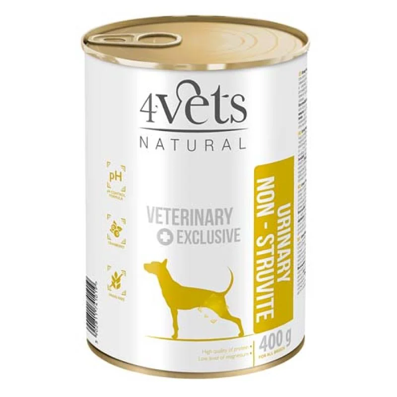 4Vets NATURAL VETERINARY EXCLUSIVE URINARY SUPPORT 400g pre psov s ochorením močových ciest