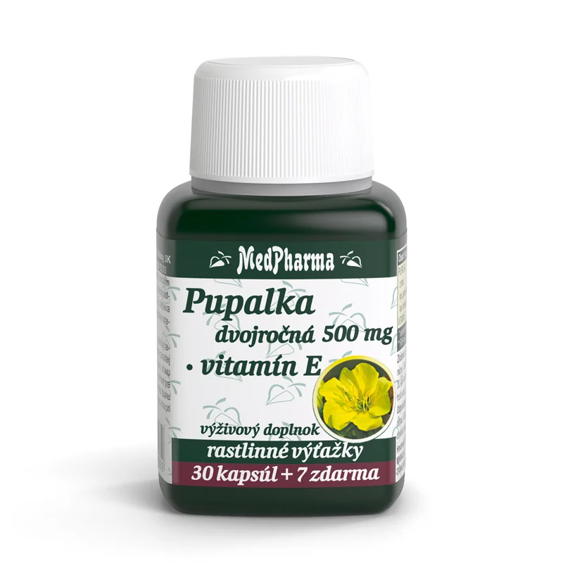 MedPharma PUPALKA DVOJROČNÁ 500MG, VITAMÍN E