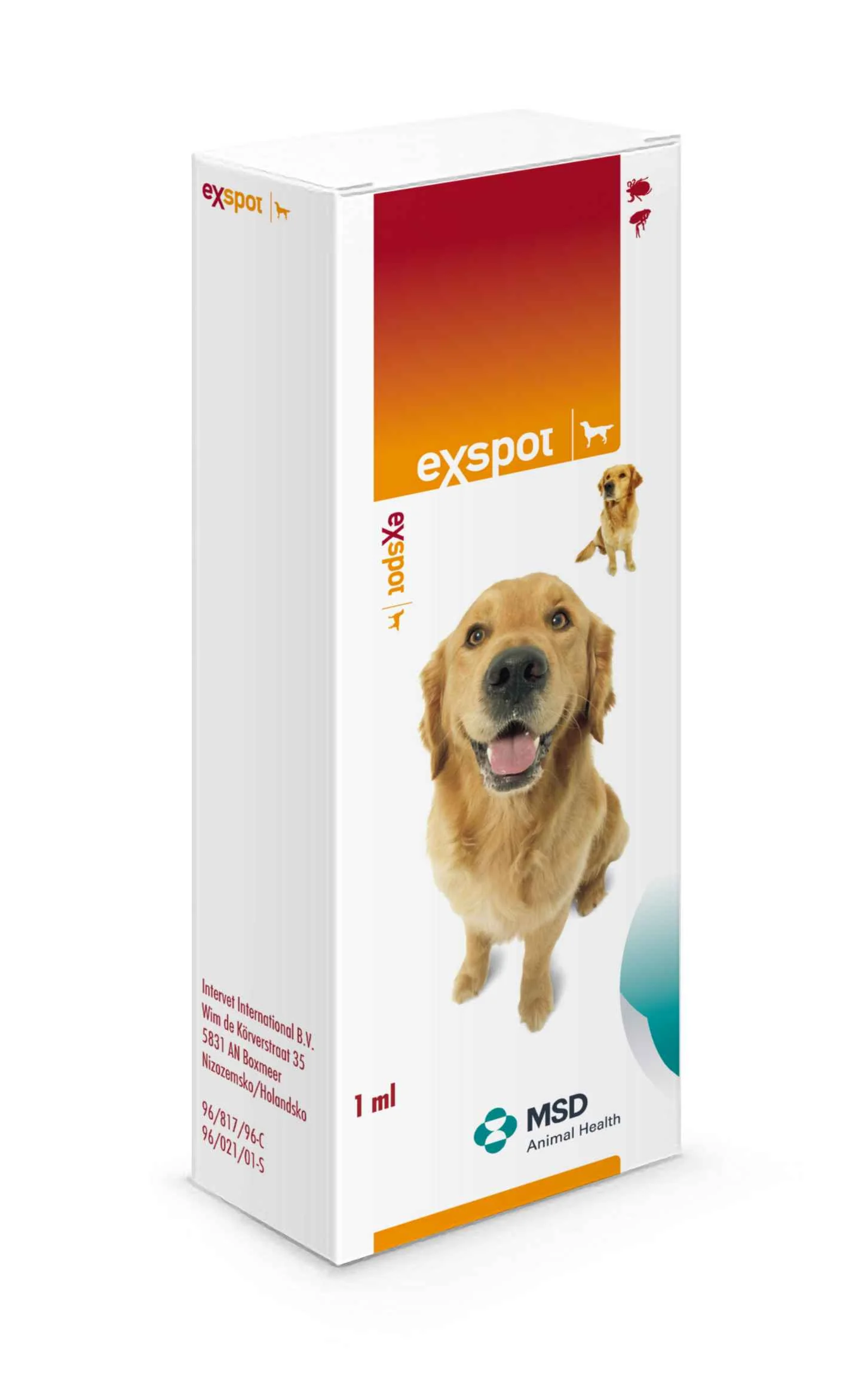 EXSPOT SPOT-ON 1X1ML PIPETA, ROZTOK 715MG/ML A.U.V.