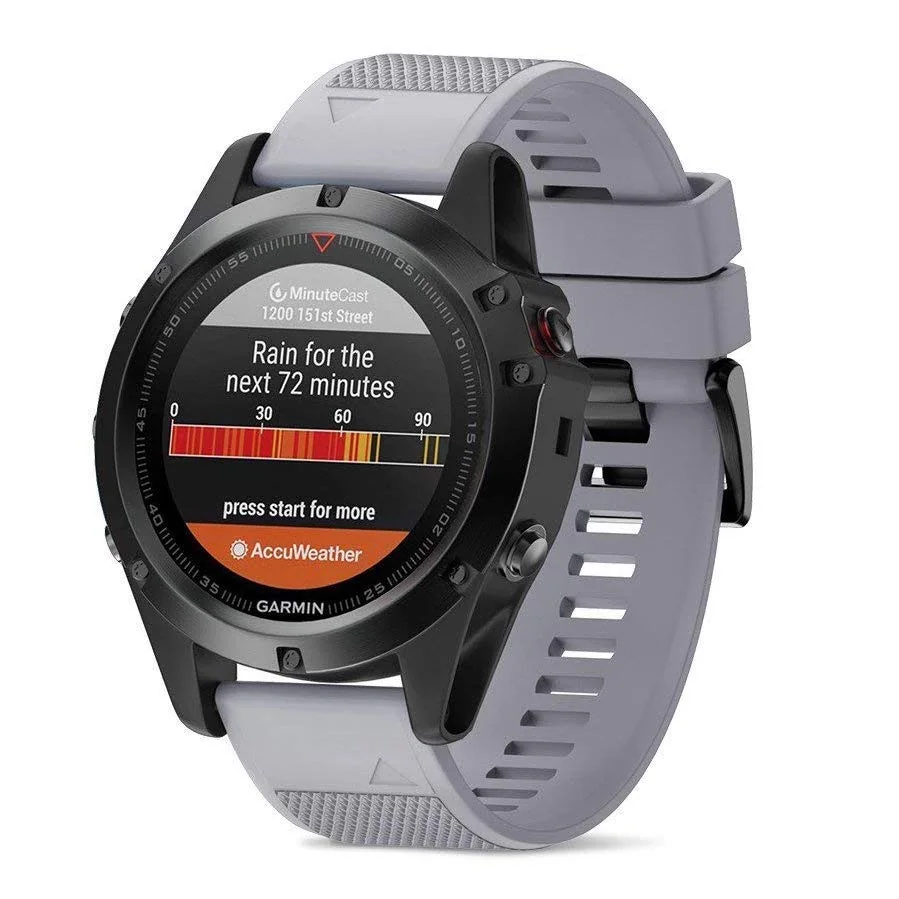 BStrap Silicone Acton remienok na Garmin Fenix 5 gray