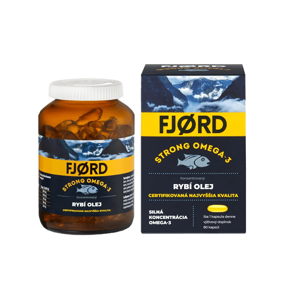 Fjord Strong Omega-3 Rybí olej 80 cps