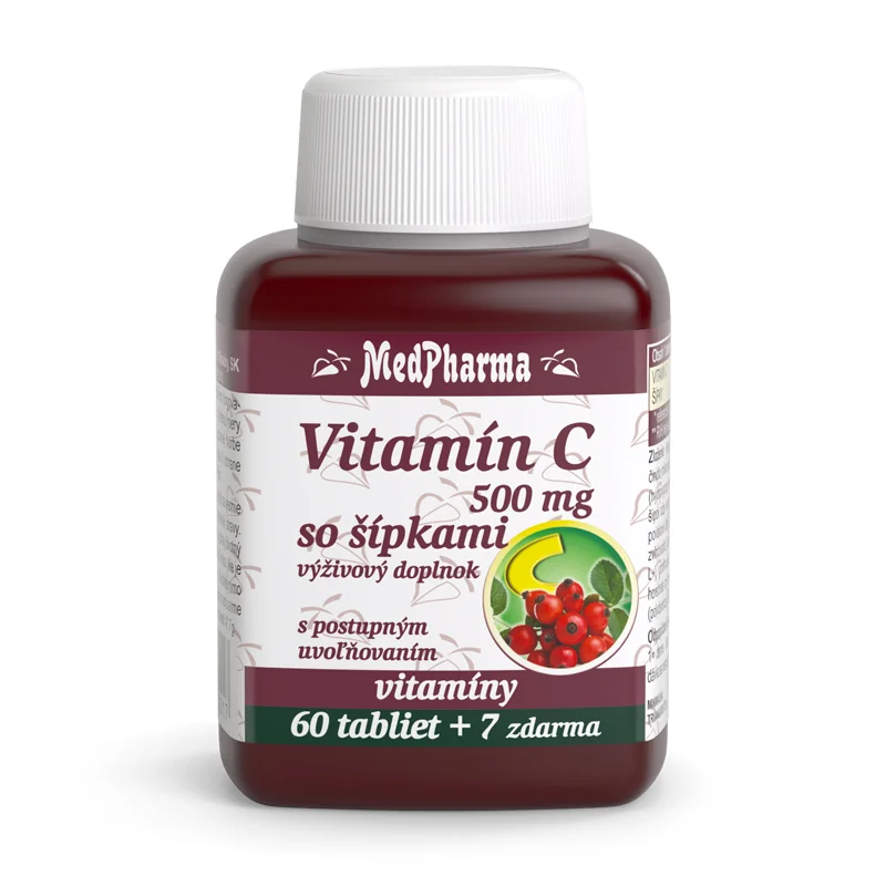 MedPharma VITAMÍN C 500MG so šípkami