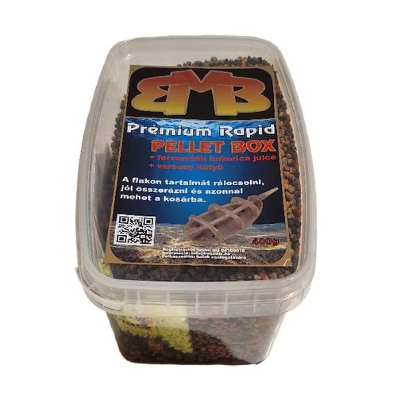 BUKI MIX Premium Rapid Pellet Box 2mm / 400g Halibut-čokoláda- pomaranč 