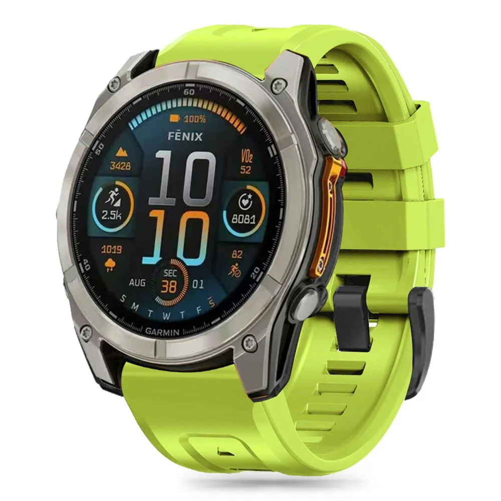 Tech-Protect Silicone remienok na Garmin Fenix 5 / 6 / 6 Pro / 7 / 8 4 7mm / E / 8 47mm, lime