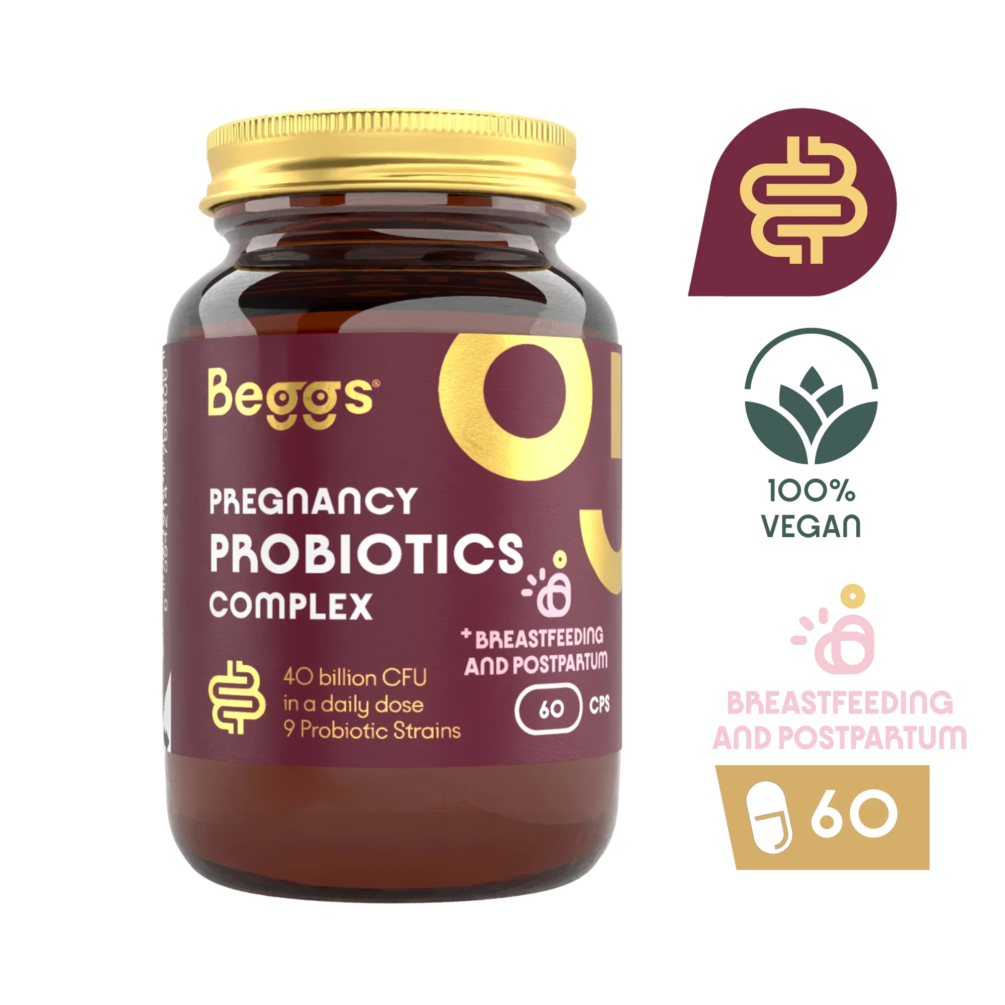 Beggs Pregnancy Probiotics Complex 60 cps